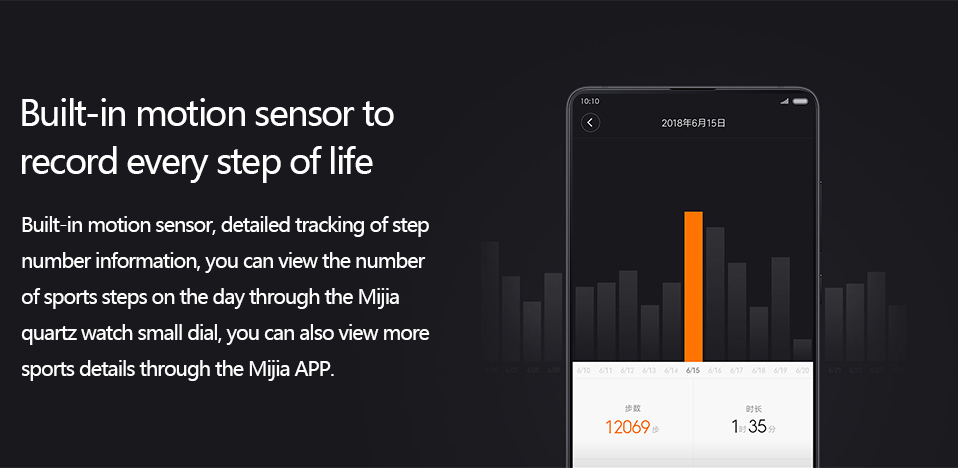 Xiaomi Mijia Smart Quartz Watch - Chytré hodinky elegantní ručičkové smart